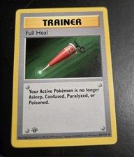 Full Heal 82/102 First 1st Edition Shadowless Base Set Pokémon TCG Card