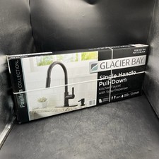 Glacier Bay Paulina Single-Handle Pull-Down Sprayer Kitchen Faucet Matte Black