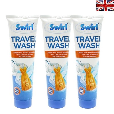 Swirl Travel Wash 3er Pack - 100ml Flaschen, Cotton Fresh Handwaschlösung