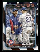 2024 Topps Update Lean On Me Shota Suzuki Veterans Combo Independence Day /76