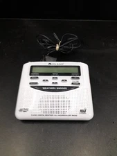 Midland Weather Alert Radio WR-120EZ - White w/ AC Adapter Cord tested works