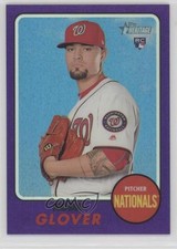 2017 Topps Heritage High Number Hot Box Chrome Purple Refractor Koda Glover 0j6