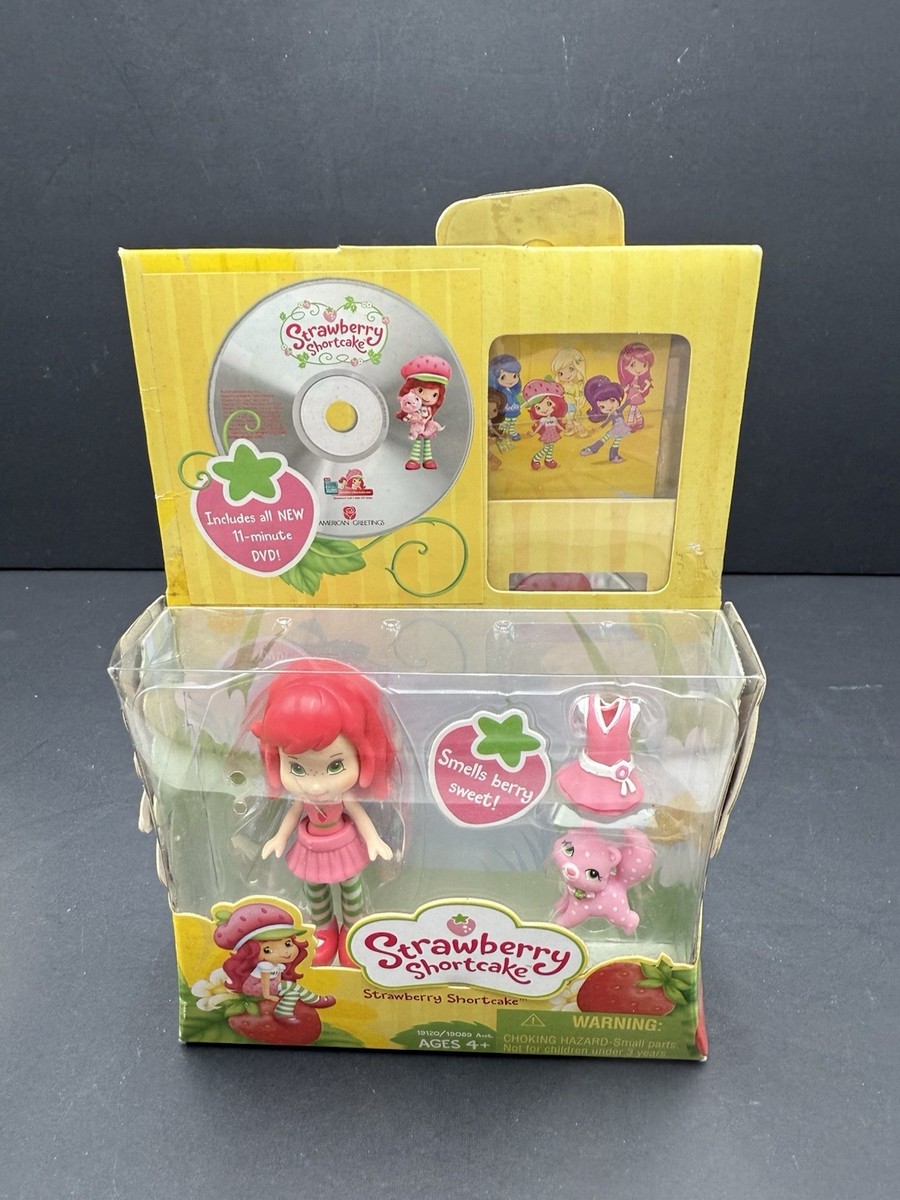 Strawberry Shortcake Scented Mini Doll & Custard Cat W/DVD 2009