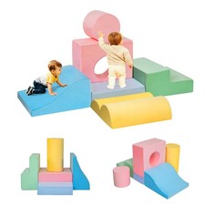 6 Pieces Climbing Blocks for Toddlers, Indoor Climbing Toys for 1 Year Old, F...
