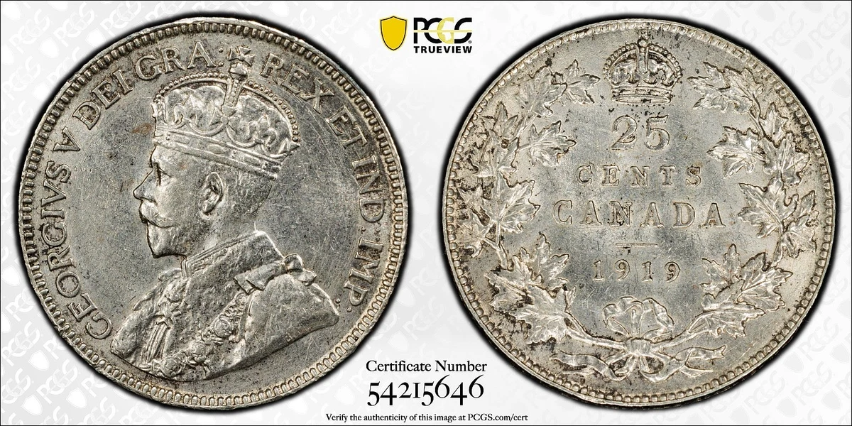 1919 Canada 25 Cents for sale | eBay