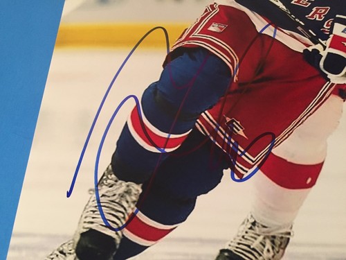 Marian Gaborik Rangers Signed Auto 11x14 PHOTO JSA COA - Picture 2 of 2