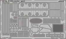 Eduard P-51D Exterior For Trumpeter Photo Etch Set 1:32 Model Kit