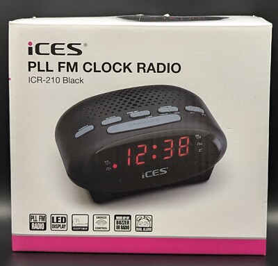 ICES ICR-210 Radiowecker - Schwarz