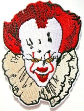 "IT" Pennywise Portrait 3.5 inch tall Embroidered Patch -new