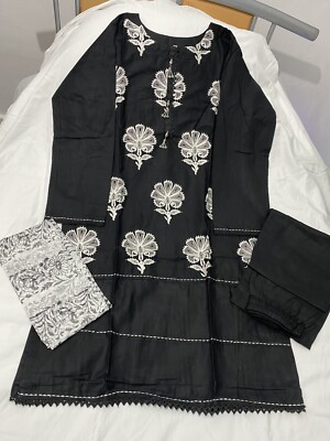 Baumwolle 3 Stück Shalwar Kameez Readymade