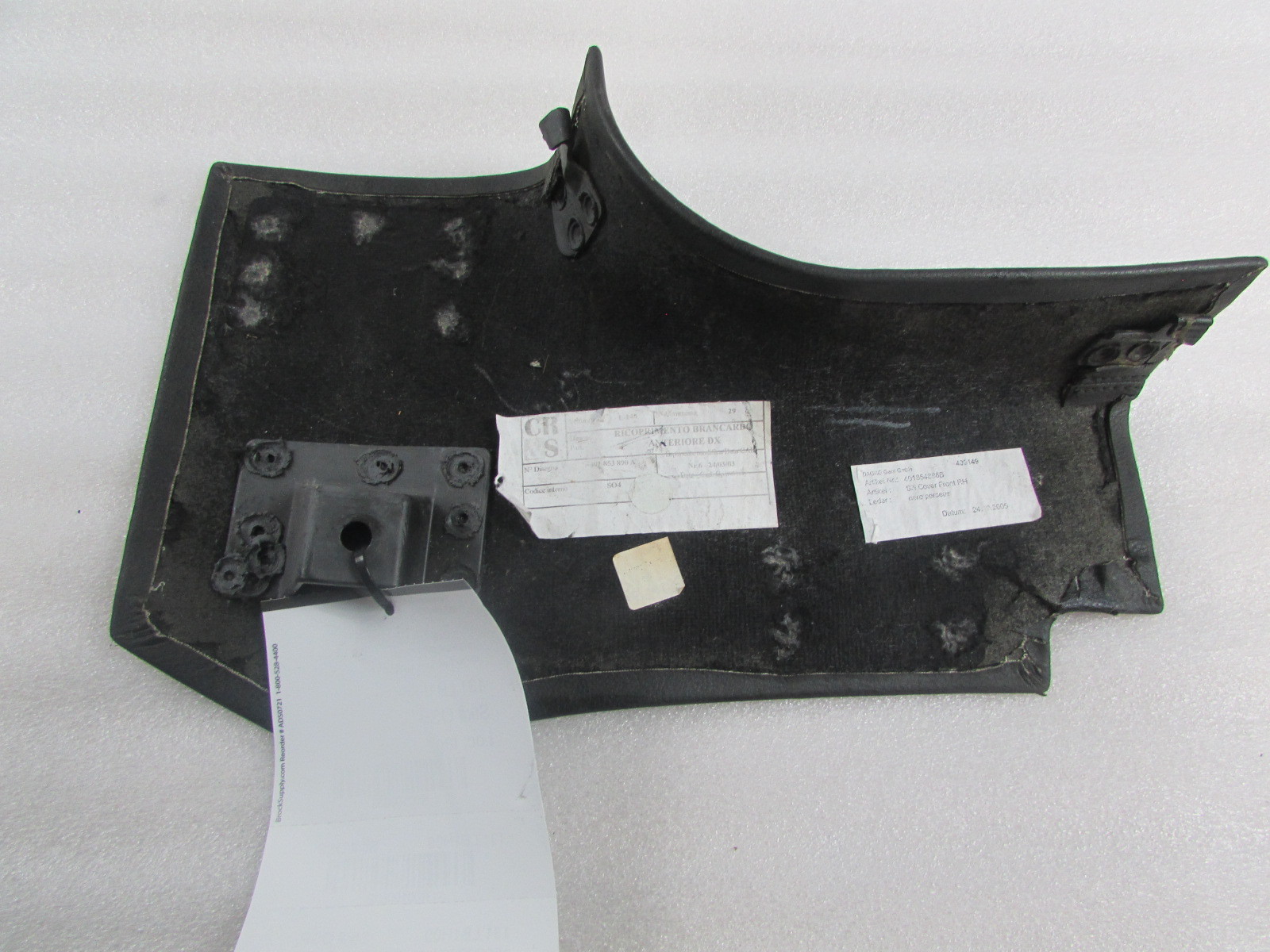 Lamborghini Gallardo RH, Right Front Sill Cover, Black Leather, Used, 401854888E
