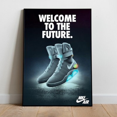 Nike Mag Limited Edition Sneaker Poster Art Print Air Max, Back To The  Future | eBay