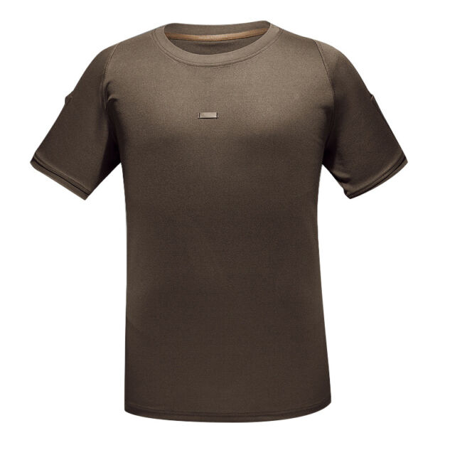 Tactical Short Sleeve Top Round Neck T-Shirt Fast Dry Outdoor Paintball Hunting