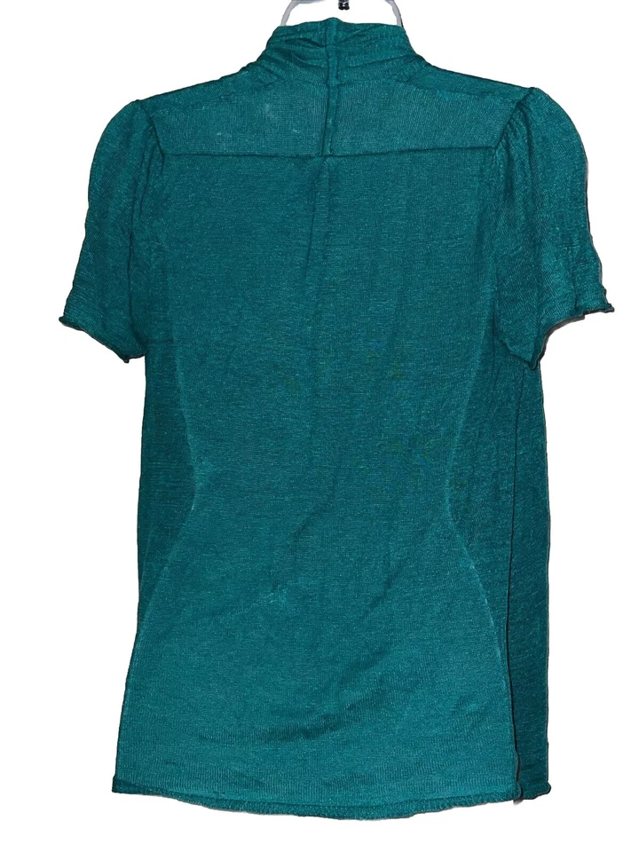 anthropologie moth top Size Small Green Short Sleeves Linen/Rayon - Изображение 4 из 4