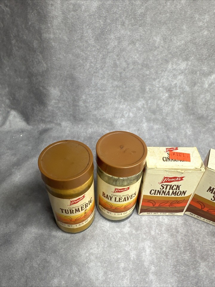Vintage french's spice collection display 1980s 1970s Prop Kitchen eBay