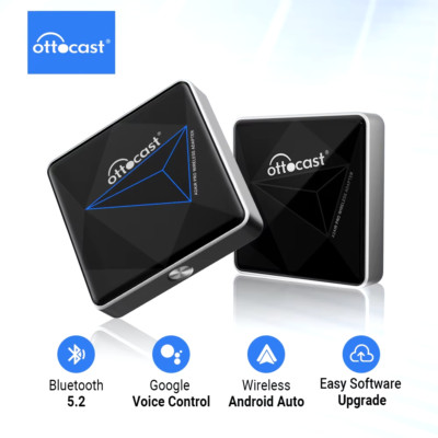 Ottocast A2AIR Pro Wireless Android Auto Adapter for Android OS Plug&Play Dongle
