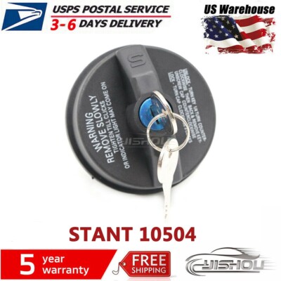 Stant 10504 Locking Fuel Tank Filler Gas Cap with Keys Covers for Chevrolet GMC 