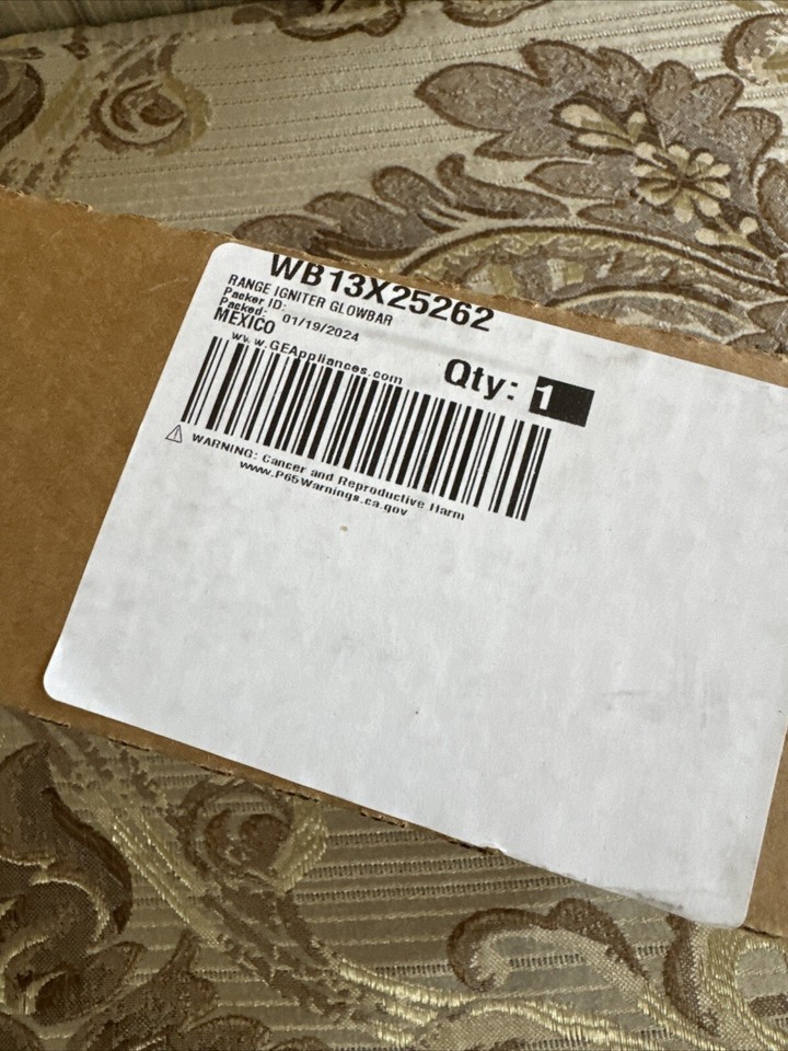 GE Range Stove Oven Igniter WB13X25262 Brand New Genuine Part OEM