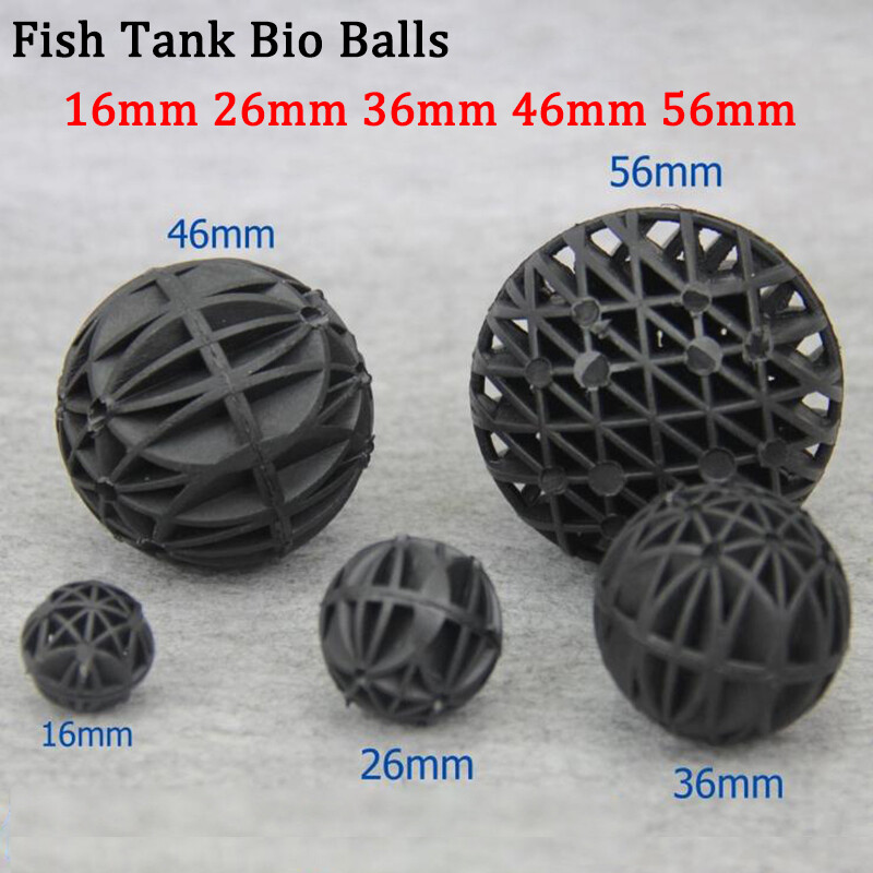 Bio Balls Aquarium Filter/Sump/Fish Tank Media With Biochemical Cotton 16mm~56mm