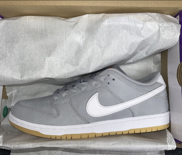 Nike SB Dunk Low Pro ISO Wolf Grey Gum Size 11.5 [DV5464-001]. | eBay