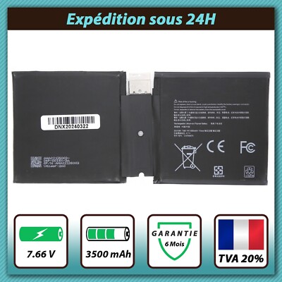 Cameron - Batteria Sino per Microsoft Surface 1927, Surface Go 2 PN: Microsoft DYNU01, G16TA047H, 3500 mAh, 26,60 Wh