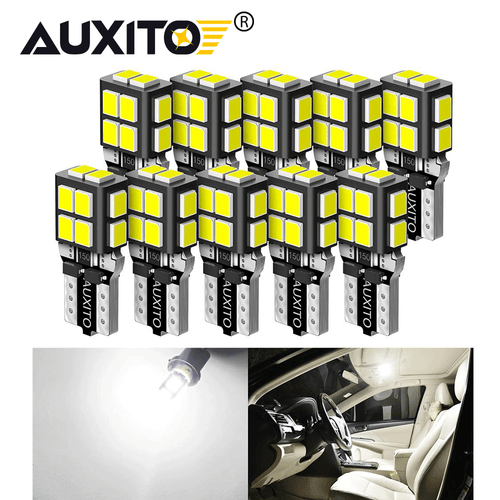 2/10x 6500K White Amber LED Dome Interior Map Light License Bulb T10 168 158 194 - Picture 9 of 18