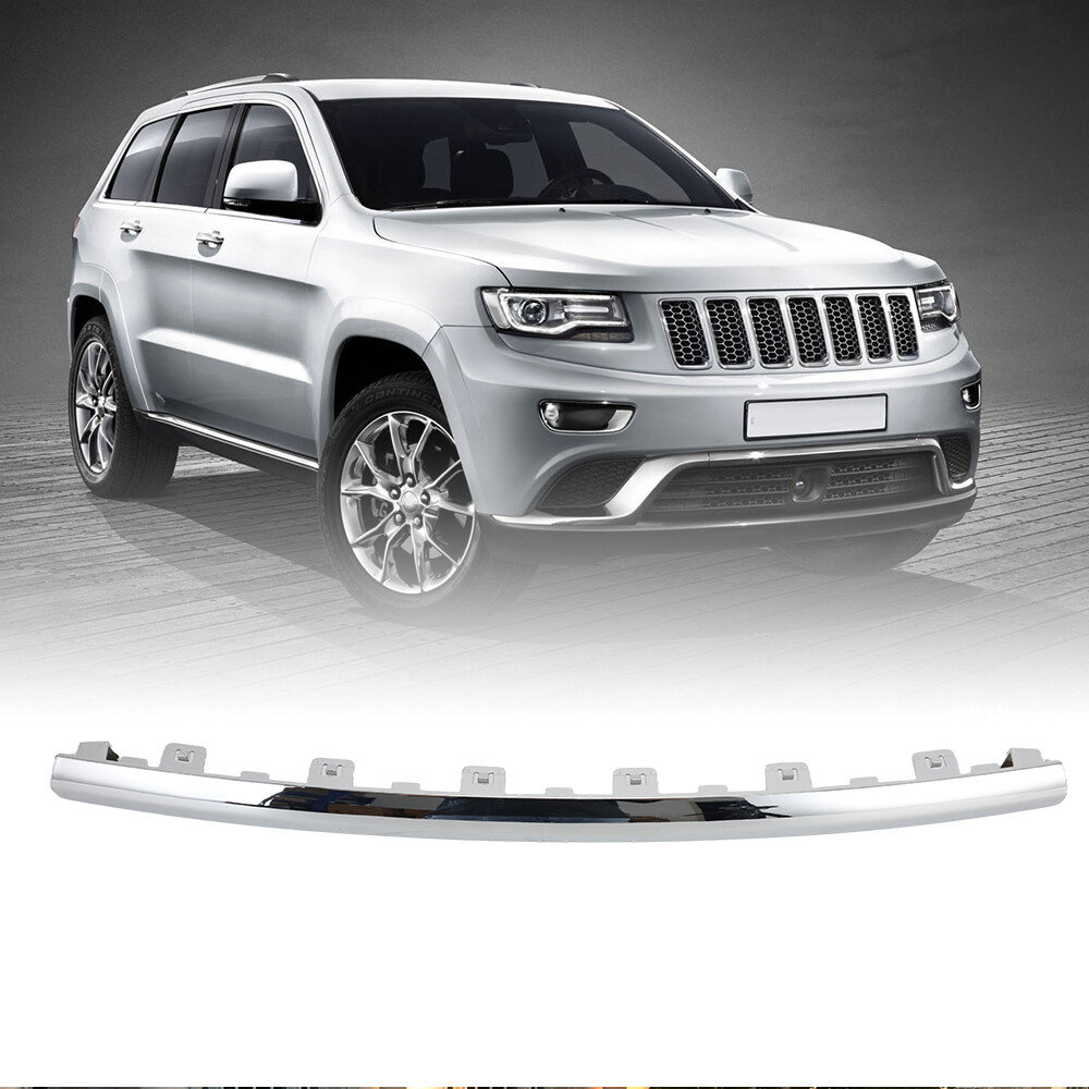 For 2014-2016 Jeep Grand Cherokee Front Bumper Trim Molding Chrome