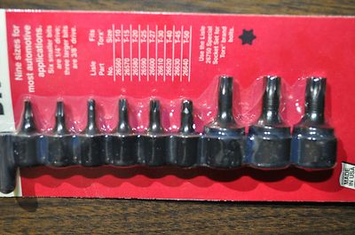 Lisle 12PC TORX BIT SET T10-T60 - LS27200