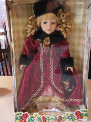 Genuine Fine Bisque Porcelain Doll 17