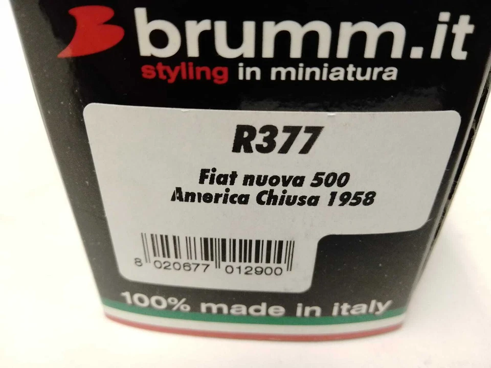 Brumm Fiat nuova 500 America chiusa 1958 1/43 R377-01 - Immagine 2 di 2