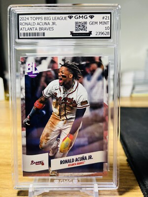Ronald acuna jr ルーキーカード 2024 Topps Big League Ronald Acuna Jr. GMG Graded 10 Gem Mint