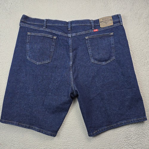 Wrangler DENIM Shorts Adult 46W BLUE 10in OUTDOORS WORK WEAR JEAN FLEX MENS NWOT - 第 3/11 張圖片