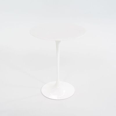 2008 Eero Saarinen for Knoll Tulip Pedestal Round Side Table 16'' Marble Top