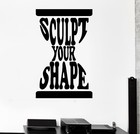 Wall Decal Quote Inspiration Hourglass Motivation Sports Words Sticker (ed1484)