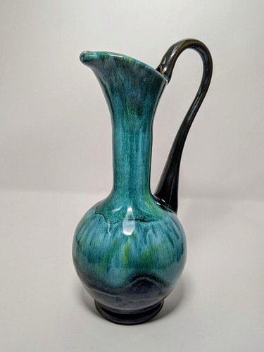 Vintage Blue Mountain Keramik Mid Century Krug Ewer Tropfglasur 9" MCM Kanada