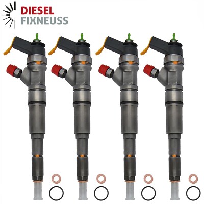 4x Bosch 0445110473 04L130277AD Injektor für Audi, Seat, Skoda, VW 1.6 TDI