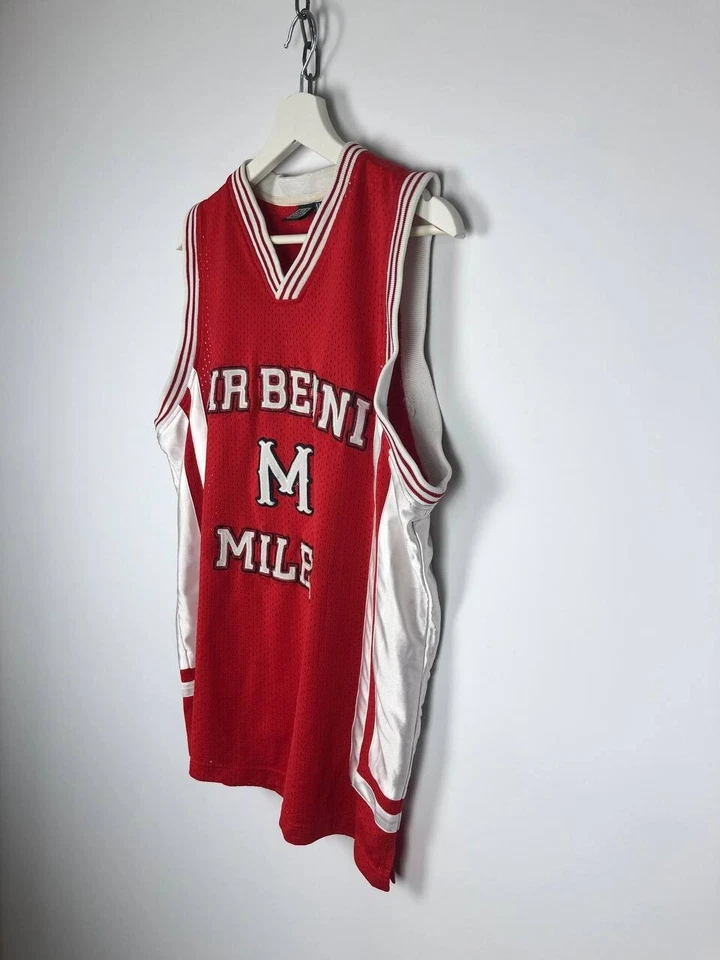 SIR BENNI MILES JERSEY TANK TEE NEW YORK BASKETBALL OG SIZE M RED - Image 4 of 4