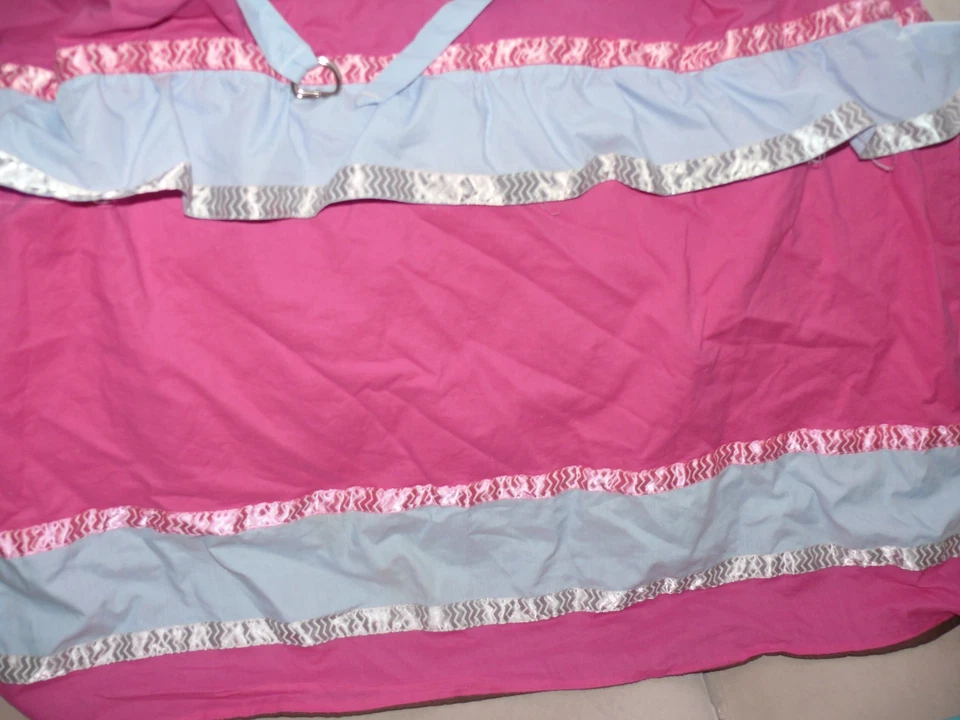 Poncho de lactancia para bebé Cubrir Cubiertas de ubre Algodón Rosa Chevron Foto 3 de 4