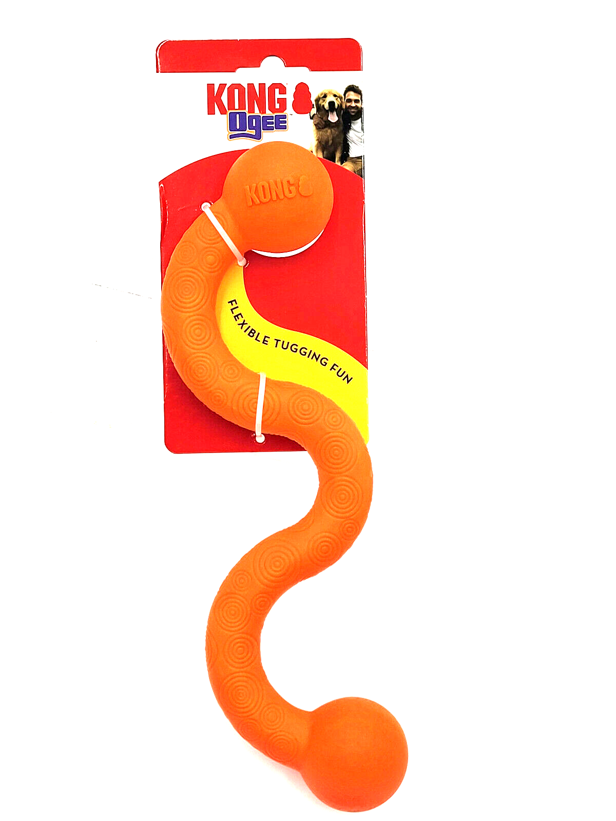 Kong Ogee Stick Dog Toy, Medium - Flexible, Durable Chew & Fetch Toy For Dogs