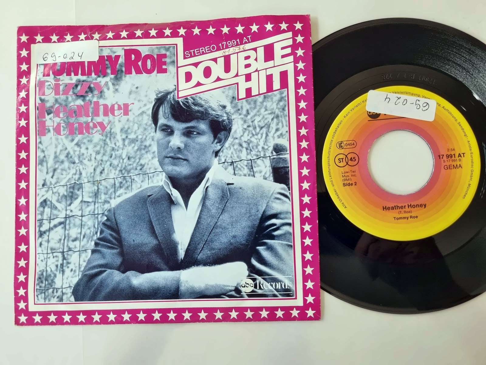 Tommy Roe - Dizzy/ Heather honey 7'' Vinyl Germany