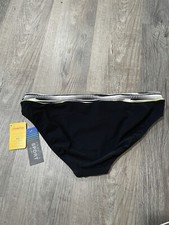 NWT PROFILE BY GOTTEX E409-1P20 swimwear Black bikini BOTTOM SIZE 14 Swim