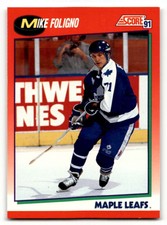 1991 Score Canadian English #248 Mike Foligno Near mint or better EX/NM ID:63604