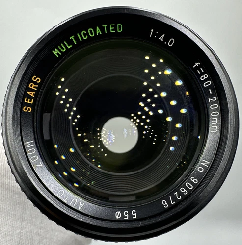 Sears 80-200mm f/4 Zoom Multi Coated Telephoto Lens Canon FD Mount
