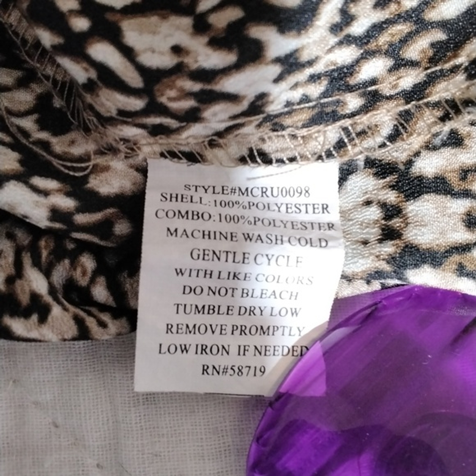 Notations Leopard Print XL 4 Button Front Blouse - image 11