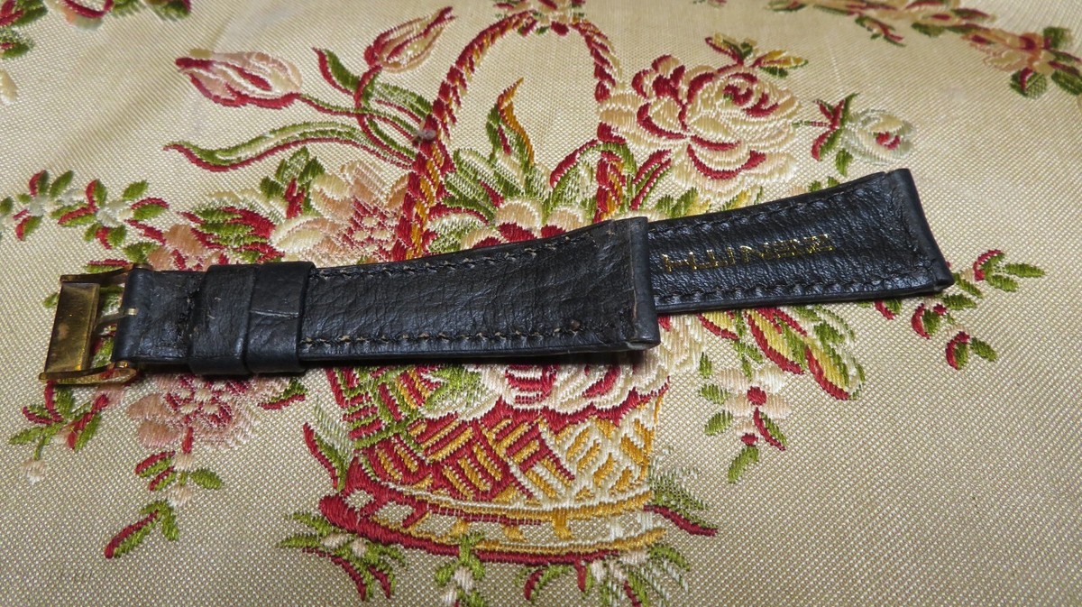 Bracelet De Montre ZENITH Cuir Original Pour Homme - Largeur 1.7 Cm - État Neuf - Numéro 16