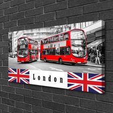 Canvas Pictures 100x50 Wall Art Canvas Art Print London Buses Art