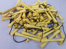Ladies Lot Of 49 Yellow Band Plastic Perm Rods.              51.1 