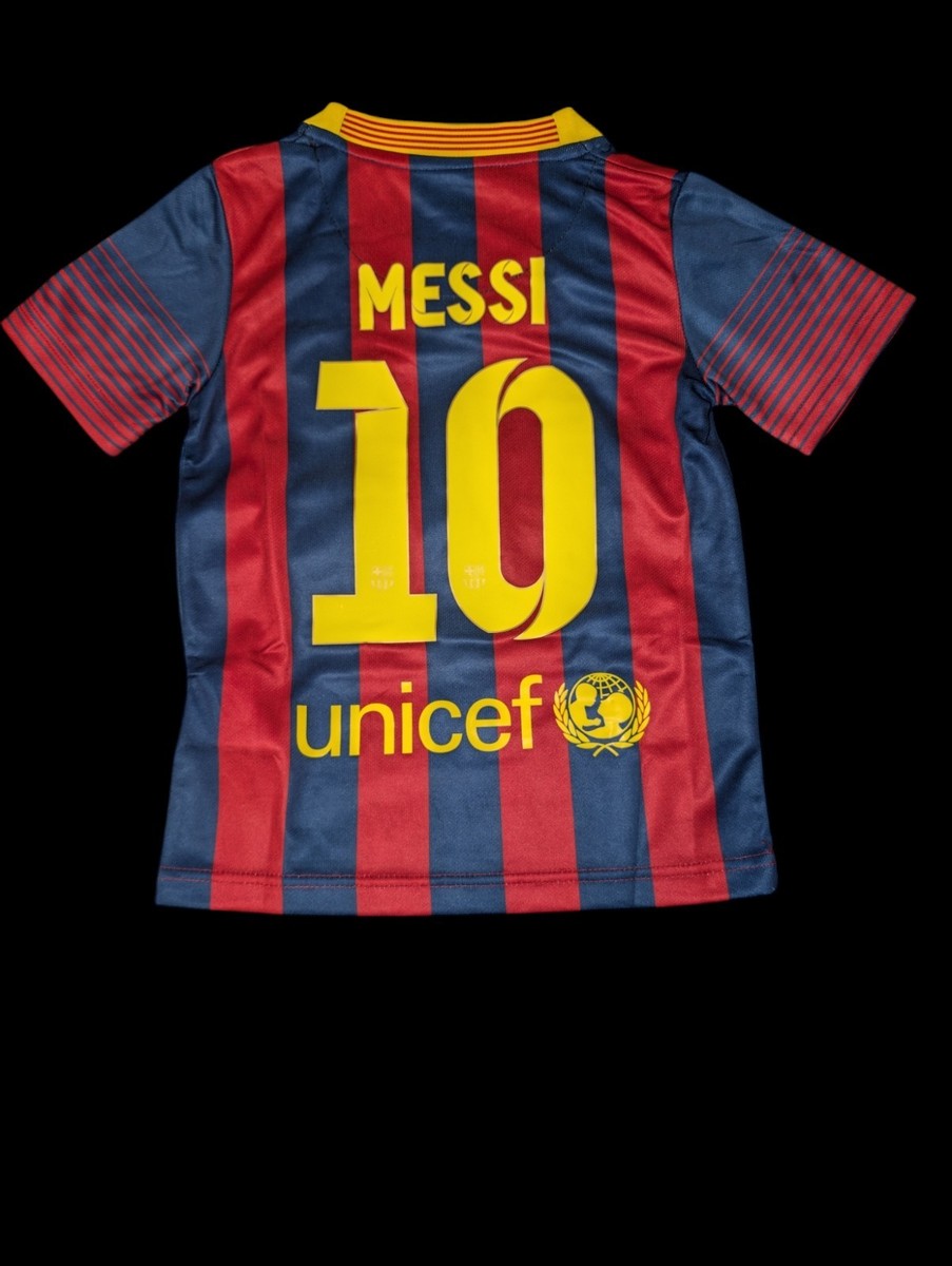 FC Barcelona Messi 10番シャツ キッズSサイズ Lionel Messi #10 FC Barcelona Kids Home Jersey 13/14 | eBay