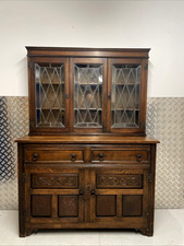 Vintage Old Charm Oak Dresser Sideboard by Wood Bros