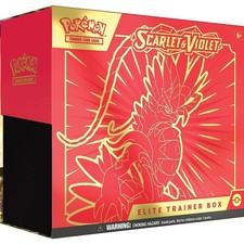Pokemon TCG Scarlet Violet Elite Trainer Box Koraidon Miraidon Booster Packs ...